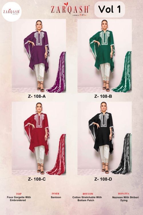 Z Kaftan Vol 1 By Zarqash Paistani Salwar Suit Catalog